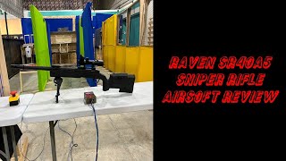 Raven SR40A5 Sniper RifleAirsoft Review [upl. by Ellenuahs]