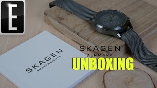 Skagen Denmark All Metal E INK Smartwatch Unboxing [upl. by Iruj]