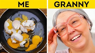 Awesome Granny’s Kitchen and Food Hacks for Smart Cooking 👵 [upl. by Kolva763]