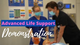 Advanced Life Support CPR Test Demonstration [upl. by Bev]