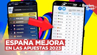 España mejora su posición en las Apuestas de pago  Eurovision 2023 [upl. by Apthorp788]