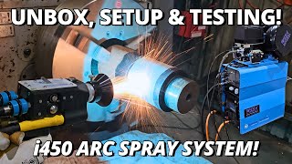 Unbox amp Testing WORLD’S MOST INNOVATIVE Metal Spray System  NEW Metallisation i450 Arc Spray [upl. by Enait818]