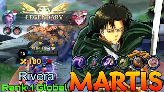 4100 Matches Martis Legendary Carry  Top 1 Global Martis by Rivera  Mobile Legends [upl. by Murtha35]