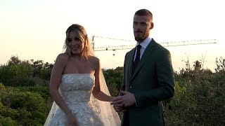 Edurne y David de Gea se dan el sí quiero en Menorca [upl. by Trent]