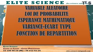 TLESMATHS Suite synthèse PROBABILITE Variable aléatoire loi de probabilité espérance variance [upl. by Biagi]