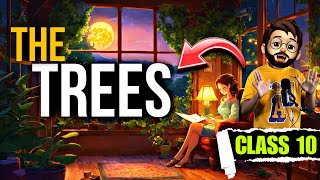 The trees poem class 10  Animated  Full  हिंदी में  Explained  The trees Class 10 [upl. by Monaco]