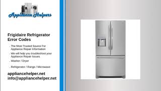 Frigidaire Refrigerator Error Codes [upl. by Seuqcaj701]