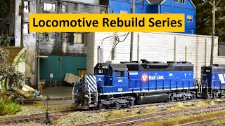 The Atlas HO Scale SD35 Locomotive Rebuild Series Part 1  Boomer Diorama   237 [upl. by Kampmeier606]