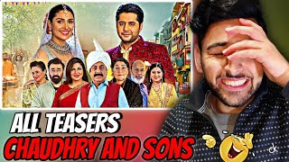 🇮🇳 INDIAN REACTION ON CHAUDHARY AND SONS  ALL TEASERS  IMRAN ASHRAF amp AYEZA KHAN 👀 [upl. by Vanni]