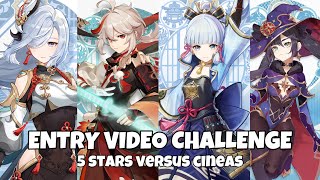 Entry Video Challenge  Freeze Team Comp Versus Cineas Speed Test  Genshin Impact 47 [upl. by Anirbaz348]