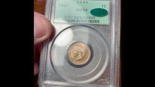 1863 Indian Head Cent  CopperNickel Alloy [upl. by Sykes]