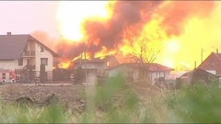 Panic in Poland as gas pipeline explodes [upl. by Tadeo]