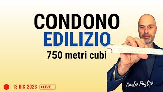 CONDONO EDILIZIO 750 metri cubi limite volumetrico L 72494 e 32603 [upl. by Ydda]