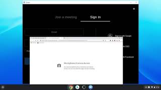 Entering an authenticated Zoom meeting on a Chrombeook [upl. by Brodeur]