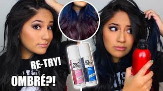 2ND TRY Does LOREAL COLORISTA SPRAY Work On Dark Hair Does Hairspray Help [upl. by Gunnar]