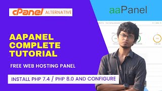 aaPanel Complete Tutorial  How to install php 74  php 80 and configure [upl. by Becket]