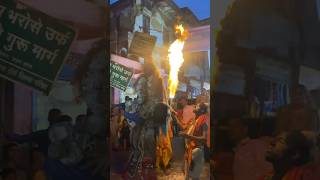 भोलेनाथ का अद्भुत डांस भगवा रैली🙏❤️मथुरा viralvideo vrindavn mathura [upl. by Adniled]