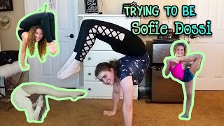 destroying my back with SOFIE DOSSIS hardest contortion poses [upl. by Yelrebmyk]