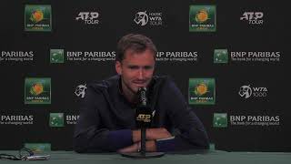 Daniil Medvedev Press Conference Following 3rd Round Loss 2022 BNP Paribas Open [upl. by Garcon]