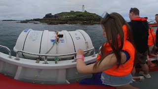 VR180 3D BOAT TRIP TO GODREVY LIGHTHOUSE JULY 2024 [upl. by Bennet]