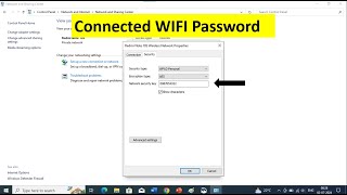 How To See Connected WIFI Password In Laptop  How To See Connected WIFI Password In PC Windows 10 [upl. by Akitan]