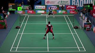 Jonatan CHRISTIE vs LIEW Daren  Badminton Asia Championship 2022 [upl. by Malinde872]