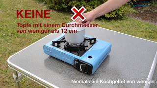 DECampingaz® CampBistro TischCampingkocher  quotTipps zur richtigen Nutzungquot [upl. by Gutow]