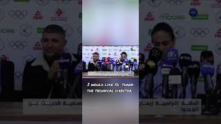 A press conference by Imana Khalif english subtitles [upl. by Eiddal]