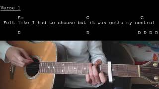 Calum Scott  No matter What EASY Guitar Tutorial With Chords  Lyrics [upl. by Einnaffit]