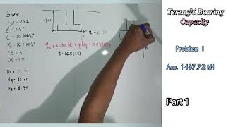 Terzaghi Bearing Capacity  Sample Problem 1  Tagalog🇵🇭 [upl. by Herbst]