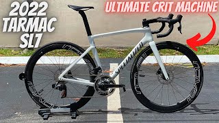 THE ULTIMATE CRIT BIKE 2022 SPECIALIZED TARMAC COMP SL7 SWORKS BUILD SRAM RIVALRED AXS MIX [upl. by Leonora732]