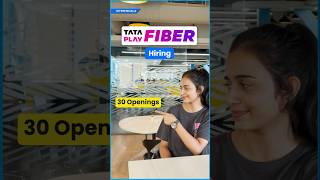 TATA PLAY FIBER Jobs for Freshers  Delhi Ghaziabad Gurgaon Noida Faridabad Bangalore Chennai [upl. by Zacek]