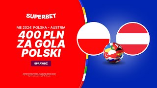 Stawiasz 20 PLN odbierasz 20 PLN I dodatkowe 400 PLN za gola Polski z Austrią [upl. by Kippie105]