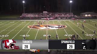 2024 OHSAA Ohio Playoff Round 2 Toronto  Springfield Local High School [upl. by Yelsha698]