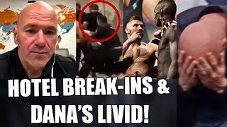 BREAKING CHAOS on UFC 305 after Fighter BREAKS Into Hotel Room Dana Whites Reaction DDP vs Izzy [upl. by Aronel]