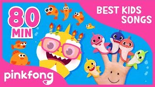 If Sharks Are Happy and more  Compilation  Baby Shark  Pinkfong Songs for Children [upl. by Aronaele]