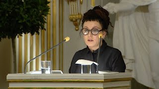 Nobel Lecture Olga Tokarczuk Nobel Prize in Literature 2018 [upl. by Mauralia119]