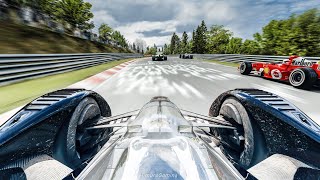 Assetto Corsa  Red Bull X2010 1500Hp Destroying F1 Cars At Nordschleife Shorts [upl. by Alemat]