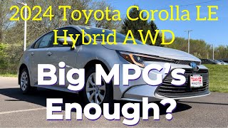 2024 Toyota Corolla LE Hybrid AWD [upl. by Ainiger]