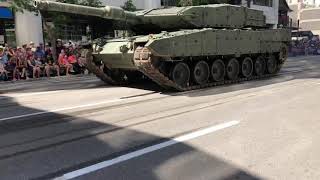 Canadian Armed Forces Tank At Calgary Stampede Parade 2017 [upl. by Tressia4]