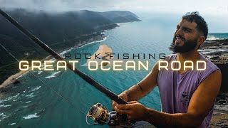 ROCK Fishing the GREAT OCEAN ROAD [upl. by Powers]