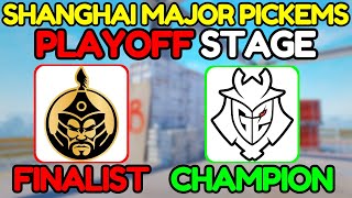 DIAMOND Shanghai Major PLAYOFFS PICKEMS CS2 Perfect World Major Predictions [upl. by Sileray444]