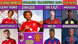 CONFIRM SUMMER TRANSFERS TODAY LENY YORO AND DE LIGT TO MANCHESTER UNITED transfer [upl. by Nasar]