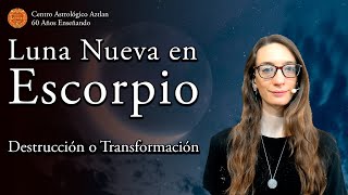 Destrucción o Transformación Luna Nueva en Escorpio [upl. by Colby]