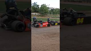 DIRT TRACK GO KART RACING shortvideo shorts gokart [upl. by Dzoba559]