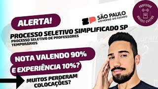 Processo seletivo simplificado de Professores SP Peso da nota e experiência Veja [upl. by Nortad]