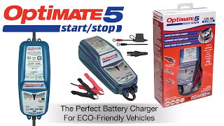 OptiMate 5 Start  Stop EN The perfect power battery saving charger amp maintainer [upl. by Kerry]