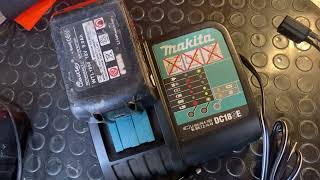 Charge 18v Makita batteries from 12 v source  Makita DC18SE [upl. by Flanders]