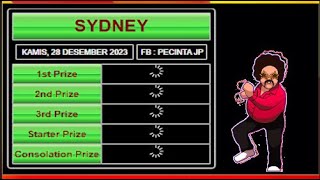 LIVE DRAW SYDNEY HARI INI KAMIS 28 DESEMBER 2023  LIVE DRAW SYDNEY RESMI  LIVE SYDNEY HARI INI [upl. by Eisdnyl]