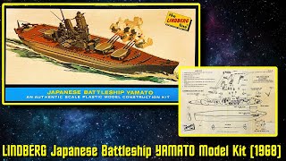 Vintage The Lindberg Line Japanese Battleship YAMATO 1968 [upl. by Neeluj530]